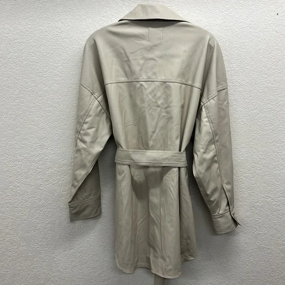 AG Jeans Vegan Leather Chelsea Jacket M in Tan SWOL